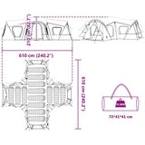  Obiteljski šator Zelena 610 x 610 x 210 cm | Eponuda.com