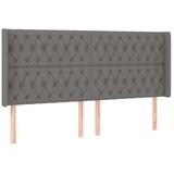  Box spring postelja z vzmetnico LED temno siva 200x200 cm blago, (20726197) | Shoptok.si