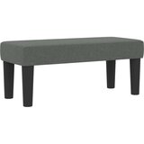 vidaXL Postelja s škatlo z ležiščem in klopjo temno siva 100x200 cm tkanina | Shoptok.si