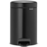 Brabantia kanta za smeće s pedalom newicon 3 l s plastičnim unutarnjim dijelom - matt black | shoptok.hr