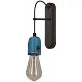Candellux Lighting Crno-plava metalna zidna lampa Vider -