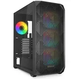 AK3 RGB midiATX RGB okno gaming črno ohišje
