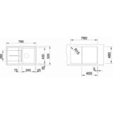 Blanco sudoper METRA 45 S SILGRANIT ANTRACIT, s dalj. upr. | shoptok.hr