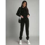 Fasardi Women's warm set of bomber jackets and sweatpants, black | Shoptok.si