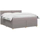  Boxspring krevet s madracem Sivosmeđa 140 x 200 cm Tkanina | shoptok.hr