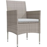  5-dijelni vrtni blagovaonski set s jastucima bež i crni | shoptok.hr