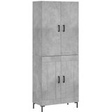  Visoka komoda siva betona 69,5x34x180 cm od konstruiranog drva | shoptok.hr