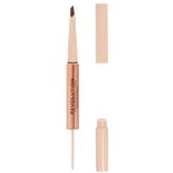 Revolution olovka i gel za obrve 2 u 1 Fluffy Brow Duo Medium Brown 0.12g+1ml | ePonuda.com