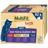 MultiFit Cat Adult Duo riba in classic mix v omaki Multipack 92x100 g Cene