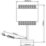 Brilliant Stona lampa WATERLILLY 1xE27/60W/230V krem boje | Eponuda.com