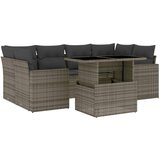  7-dijelni set vrtnih sofa sivi od poliratana | shoptok.hr