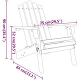  3-dijelna vrtna garnitura Adirondack masivno bagremovo drvo | shoptok.hr