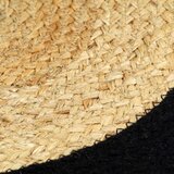 vidaXL podmetači 4 kom prirodna i crna boja 38 cm od jute i pamuka | shoptok.hr