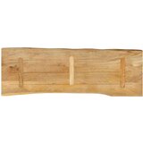 vidaXL Mizna plošča 140x40x2,5 cm naraven rob trden mangov les | Shoptok.si