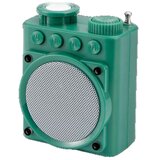 INF Retro Prenosni Bluetooth Zvočnik - Mini Brezžični Zvočnik Vintage Stila Green, (5000141426) | Shoptok.si