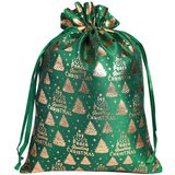INF Božične bombažne vrečke z vrvico 30x40cm (2 kosa) - Zlate praznične vrečke, (5000078053) | Shoptok.si