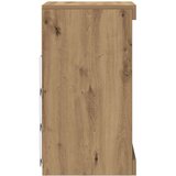  Stranski stol s LED lučmi umetniški oak 41x37x67 cm | Shoptok.si