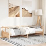  Dnevni krevet prirodne boje 80 x 200 cm od masivne borovine | shoptok.hr