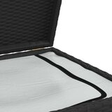  Vrtna kutija za pohranu crna 120 x 50 x 60 cm od poliratana | shoptok.hr