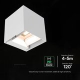  LED solarna zidna lampa sa senzorom LED/9W/3,7V 3000/4000/5000K IP65 2600mAh bela | Eponuda.com
