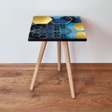 Hanah home Shp160 - navy blue navy bluegoldblue side table Hanah home Shp160 - navy blue navy bluegoldblue side table Slike