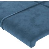  Vzglavje z ušesi temno modra 183x23x118/128 cm žamet, (20954145) | Shoptok.si