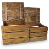 Furnova Komplet zabojev za shranjevanje 2 kosa trden mahagonij, (21956015) | Shoptok.si