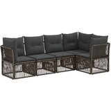  Sjedeća garnitura za vrt 5 kom. Siva poliratan 62 x 62 x 70 cm | shoptok.hr