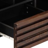 TV ormarić smeđi 100 x 34 x 46 cm od masivnog drva manga | shoptok.hr