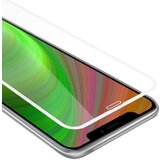 Cadorabo Zaščitna folija za celoten zaslon, združljiva z Apple iPhone XS MAX - Zaščitna folija za transparentna z belo - Zaščitno steklo s kaljenim zaslonom s trdoto 9H in 3D dotikom, (20604708) Cene