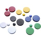 eurokraft basic Okrogel magnet, umetna masa, Ø 10 mm, DE 60 kosov, beli | Shoptok.si