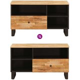 TV ormar s ladicama Smeđa 80 x 33 x 46 cm Čvrsto drvo manga | shoptok.hr