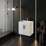 Skye_Decor Kupatilski ormarić sa umivaonikom, Krem Cene