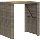  3-dijelni vrtni barski set s jastucima sivi poliratana bagrem | shoptok.hr