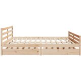 vidaXL okvir kreveta bez madraca 200 x 200 cm od masivne borovine | shoptok.hr