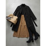 Sinsay Midi suknja od imitacije brušene kože | shoptok.hr