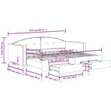  Dnevni krevet na razvlačenje tamnozeleni 90 x 200 cm baršunasti | shoptok.hr