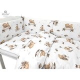 MimiNu posteljina za dječji krevetić 5-dijelni set Medvjedić snovi bež | shoptok.hr