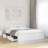  Okvir za krevet s uzglavljem 2 pcs Bijeli 150 x 200 cm - Bijeli 152 x 203 cm | shoptok.hr