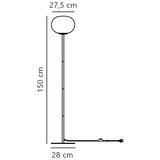 Nordlux Stojeća lampa ALTON 1xE27/25W/230V crna | Eponuda.com