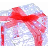 vidaXL Darilna škatla 3 pcs Hladno bela 20 x 20 x 20 cm Akril | Shoptok.si