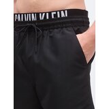 Calvin Klein Swimwear Kratke kopalne hlače 'Intense Power' črna / bela | Shoptok.si