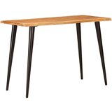  Jedilne mize Rjava in črna 110 x 55 x 78 cm Masiven les manga, (5000268936) | Shoptok.si