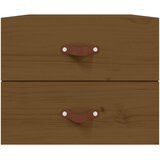  Zidni noćni ormarići 2 kom Smeđa boja meda 50x36x40 cm | shoptok.hr