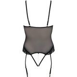 Cottelli Bondage - telo s kovinskim obročem in ročnimi okovi (črno) - M | Shoptok.si