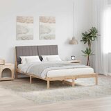  Krevetna konstrukcija Smeđa 135 x 190 cm Čvrsto borovo drvo | shoptok.hr