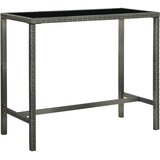  Vrtni barski stol sivi 130 x 60 x 110 cm od poliratana i stakla | shoptok.hr