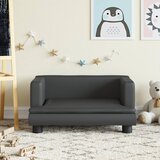  Dječja fotelja crna 60 x 40 x 30 cm od umjetne kože | shoptok.hr