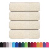 vidaXL Ručnici za pranje FROGN 4 kom. krem 30x30 cm 360 g/m² - Krema 30 x 30 cm 4 | shoptok.hr