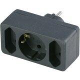 REV transition plug 2-fold + 1 Safety contact black | shoptok.hr